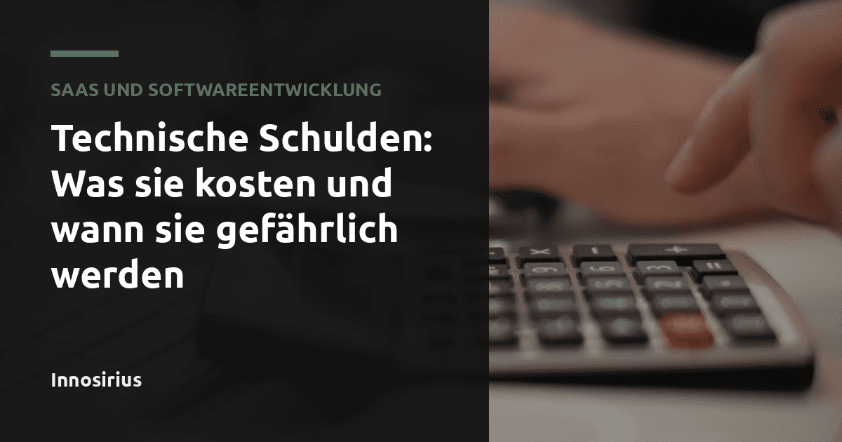 Technische Schulden: Was sie kosten und wann sie gefährlich werden